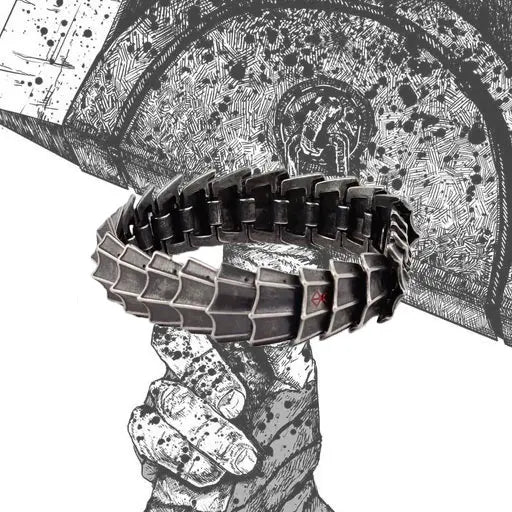 Berserk Guts Armadura Pulsera Ajustable Joyería de Moda Accesorios para Hombres