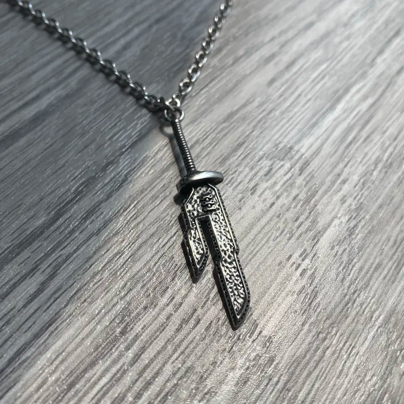 Toji Fushiguro Espada Collar Anime Jujutsu Kaisen Toji Espada Cosplay Collar Lanza Invertida del Cielo (Longitud de la cadena 25mm)