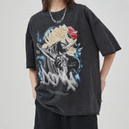 Doma Vintage Oversized T-Shirt | Demon Slayer