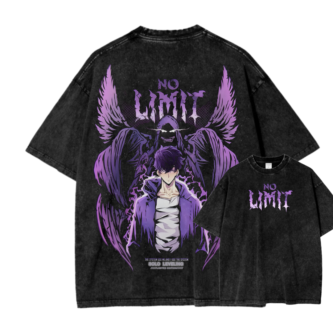 Solo-Leveling Sung Jin Woo Unisex Fit Washed T-Shirt