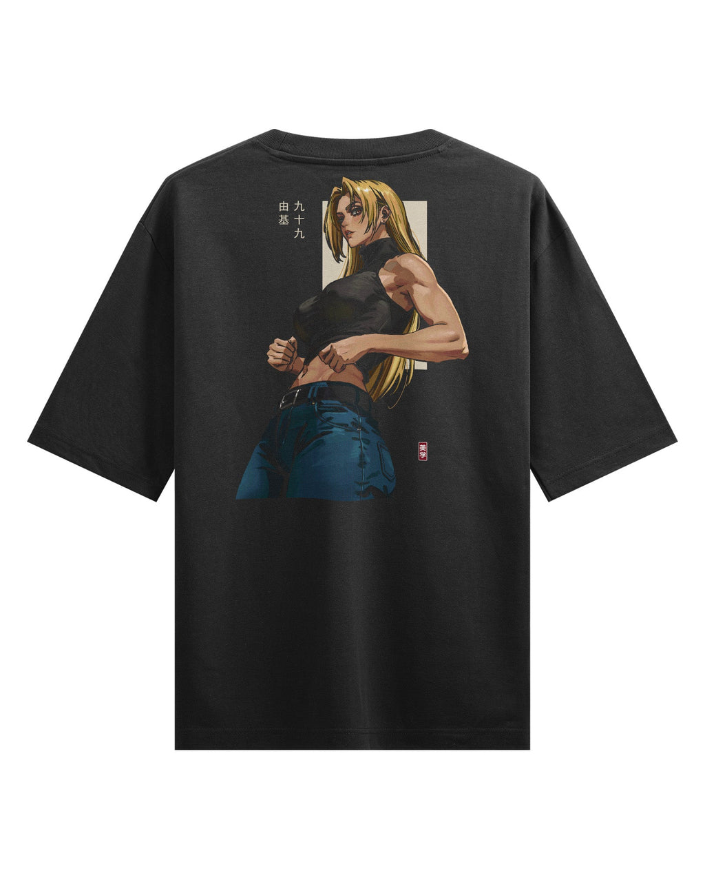 YUKI - Camiseta Oversize de Algodón Grueso