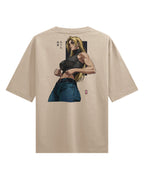 YUKI - Camiseta Oversize de Algodón Grueso