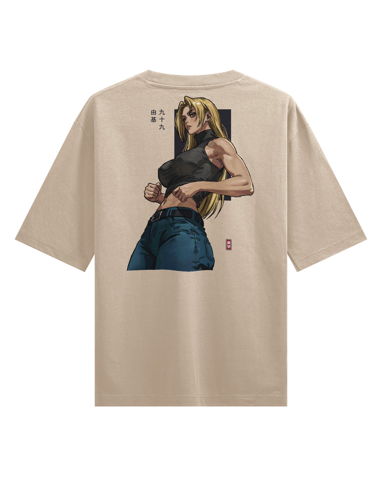 YUKI - Camiseta Oversize de Algodón Grueso